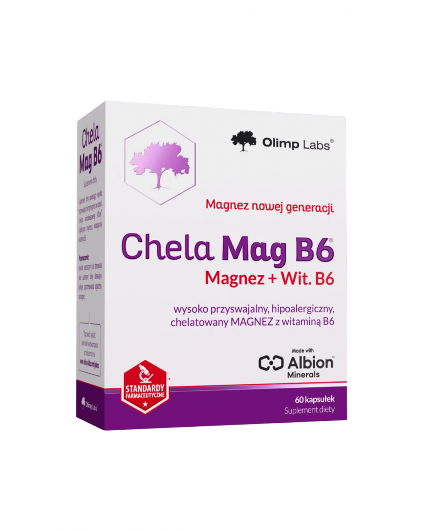 CHELA-MAG B6 MAGNESIUM +VIT.B6, 60 CAPSULES